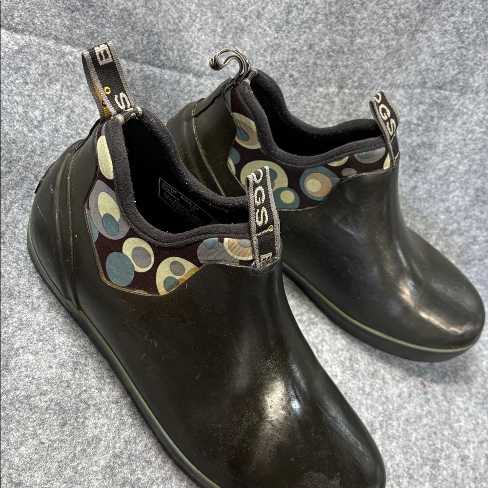 Bogs non slip Mattie Bubbles low rain pull on non marking boots size 9 - Picture 2 of 9